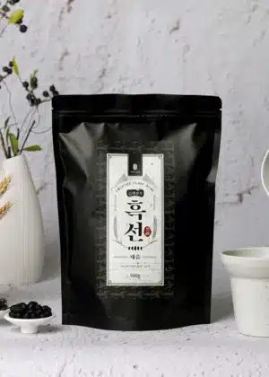 100% Korean Black Food Powder 500g - Premium Heukseon with Black Soybean (Seoritae), Yak Bean, Black Rice & Black Sesame